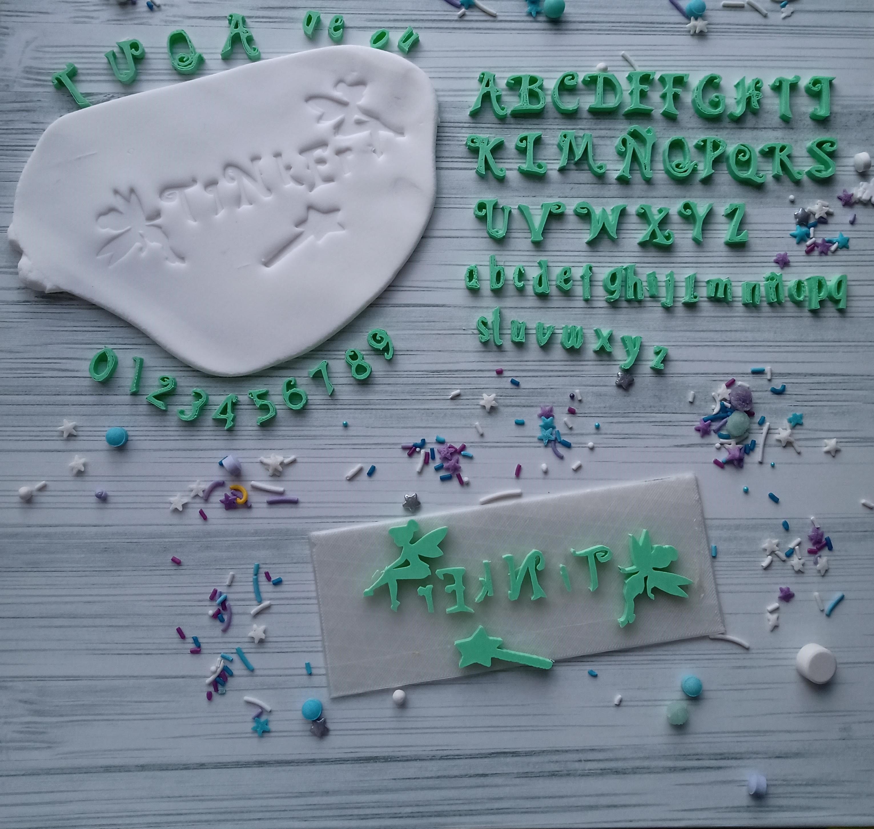 Pack Stamps Numericos y letras varios modelos Sellos 3D print model_3