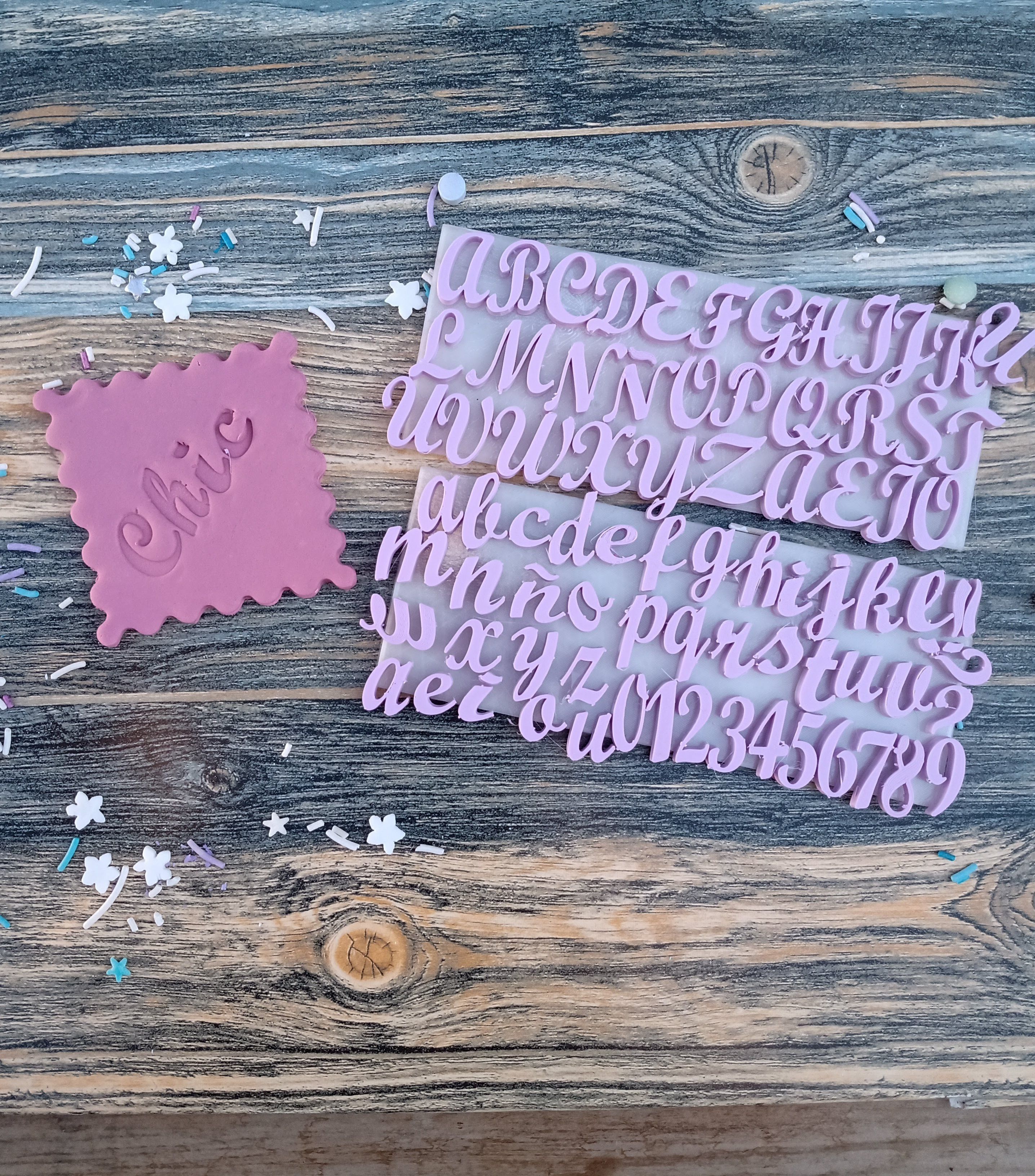 Pack Stamps Numericos y letras varios modelos Sellos 3D print model_10