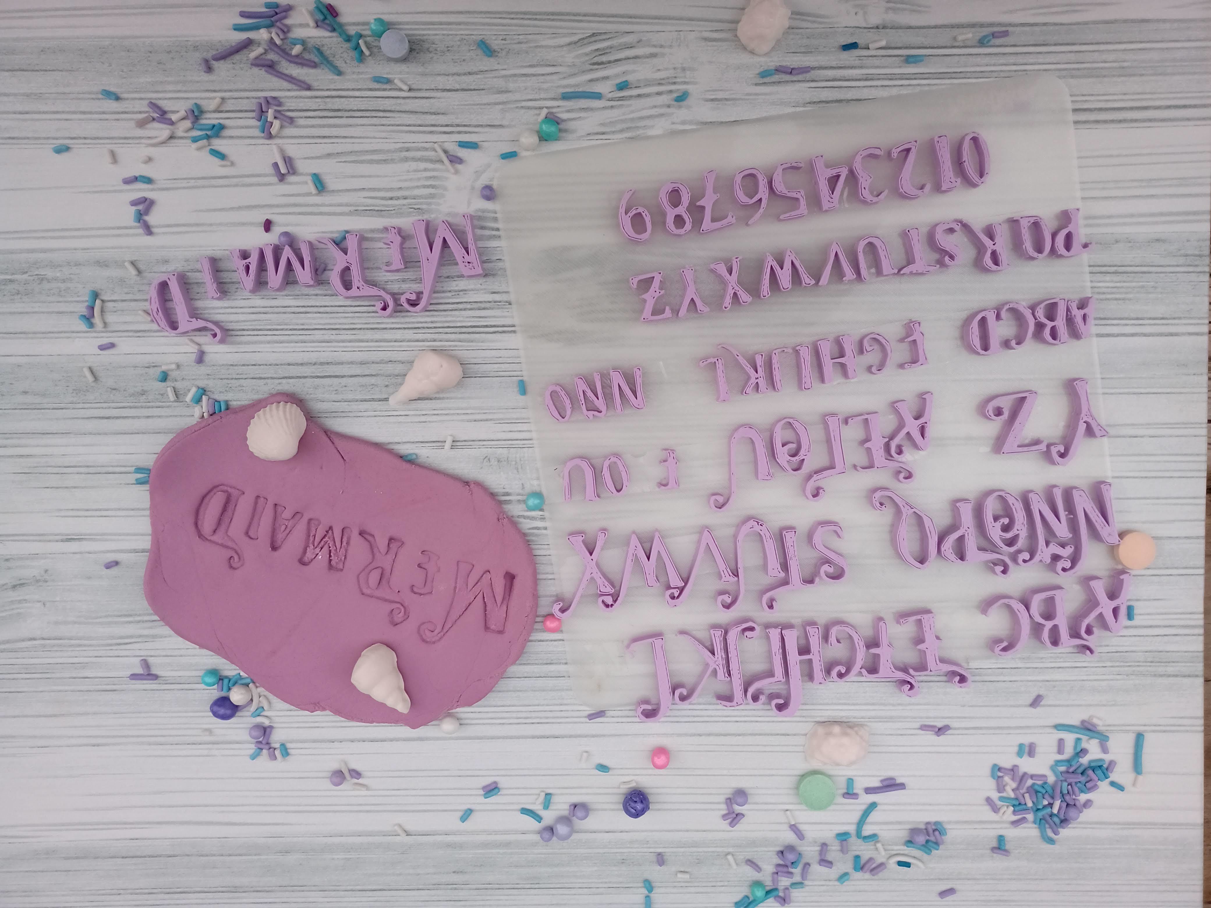 Pack Stamps Numericos y letras varios modelos Sellos 3D print model_5