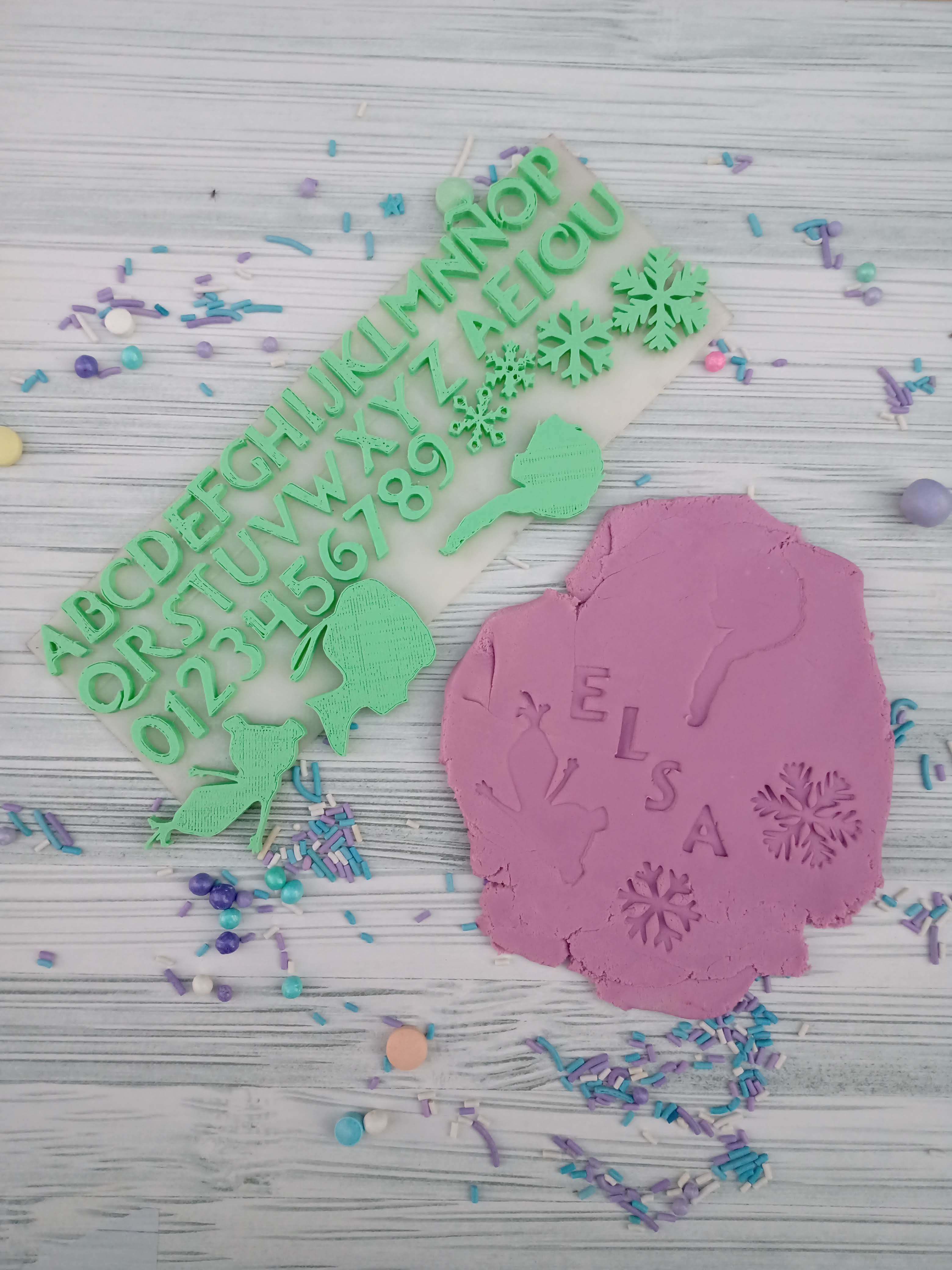 Pack Stamps Numericos y letras varios modelos Sellos 3D print model_7