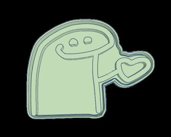 Set x 20 cortantes Flork Deformitos cookies 3D print model_11