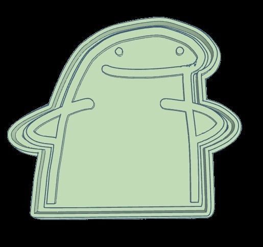 Set x 20 cortantes Flork Deformitos cookies 3D print model_12