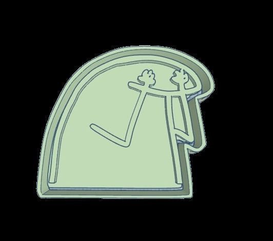 Set x 20 cortantes Flork Deformitos cookies 3D print model_7