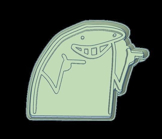 Set x 20 cortantes Flork Deformitos cookies 3D print model_5