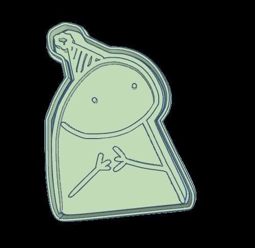 Set x 20 cortantes Flork Deformitos cookies 3D print model_16