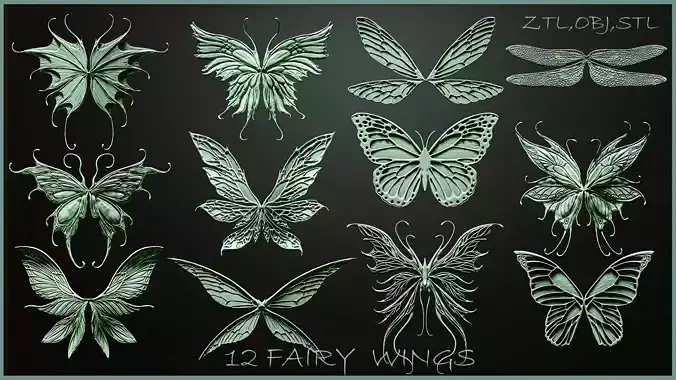 Fairy Wings 3D model