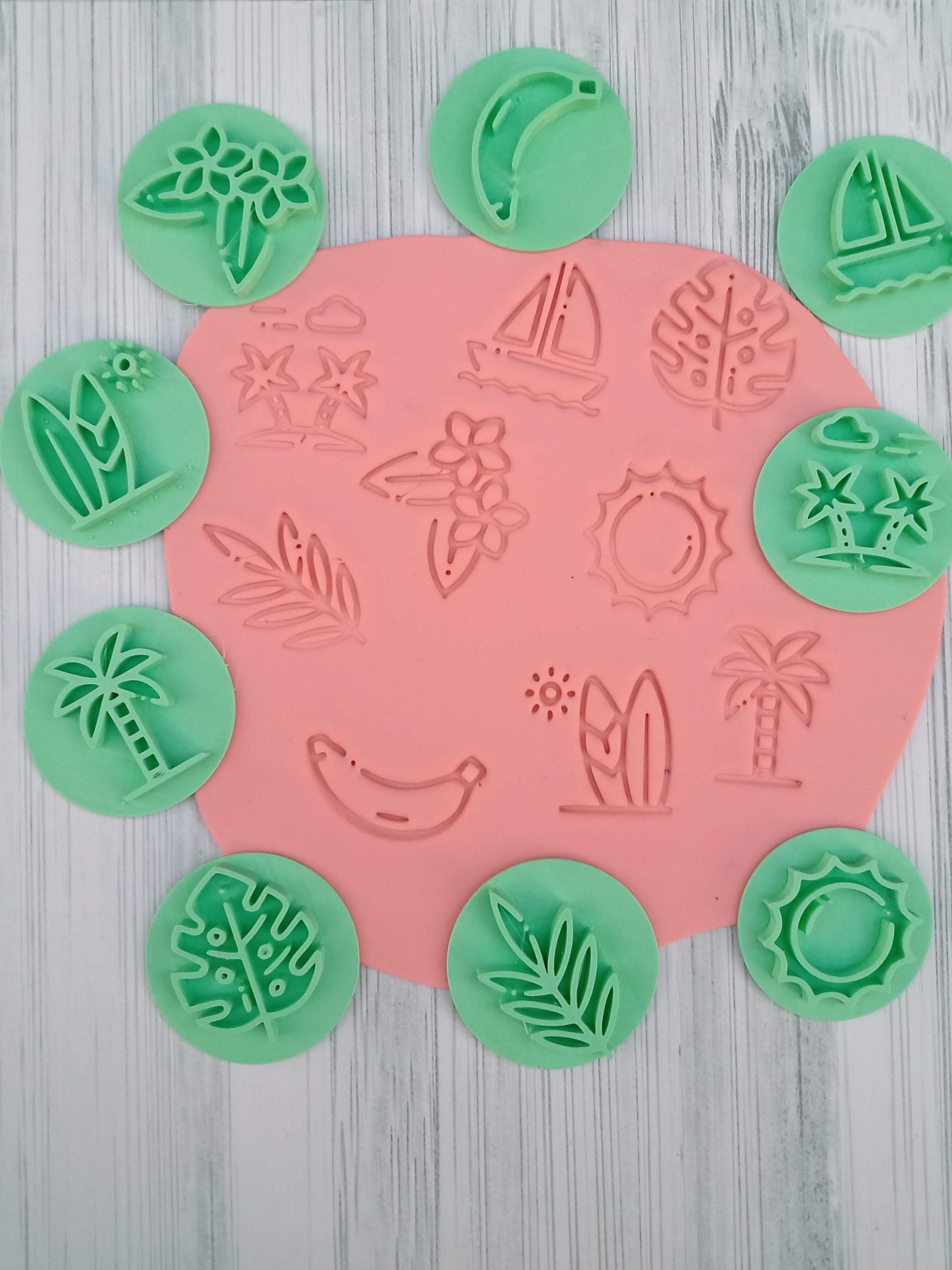 Combo x 12 sets sellos Stamp Pasta  3D print model_5