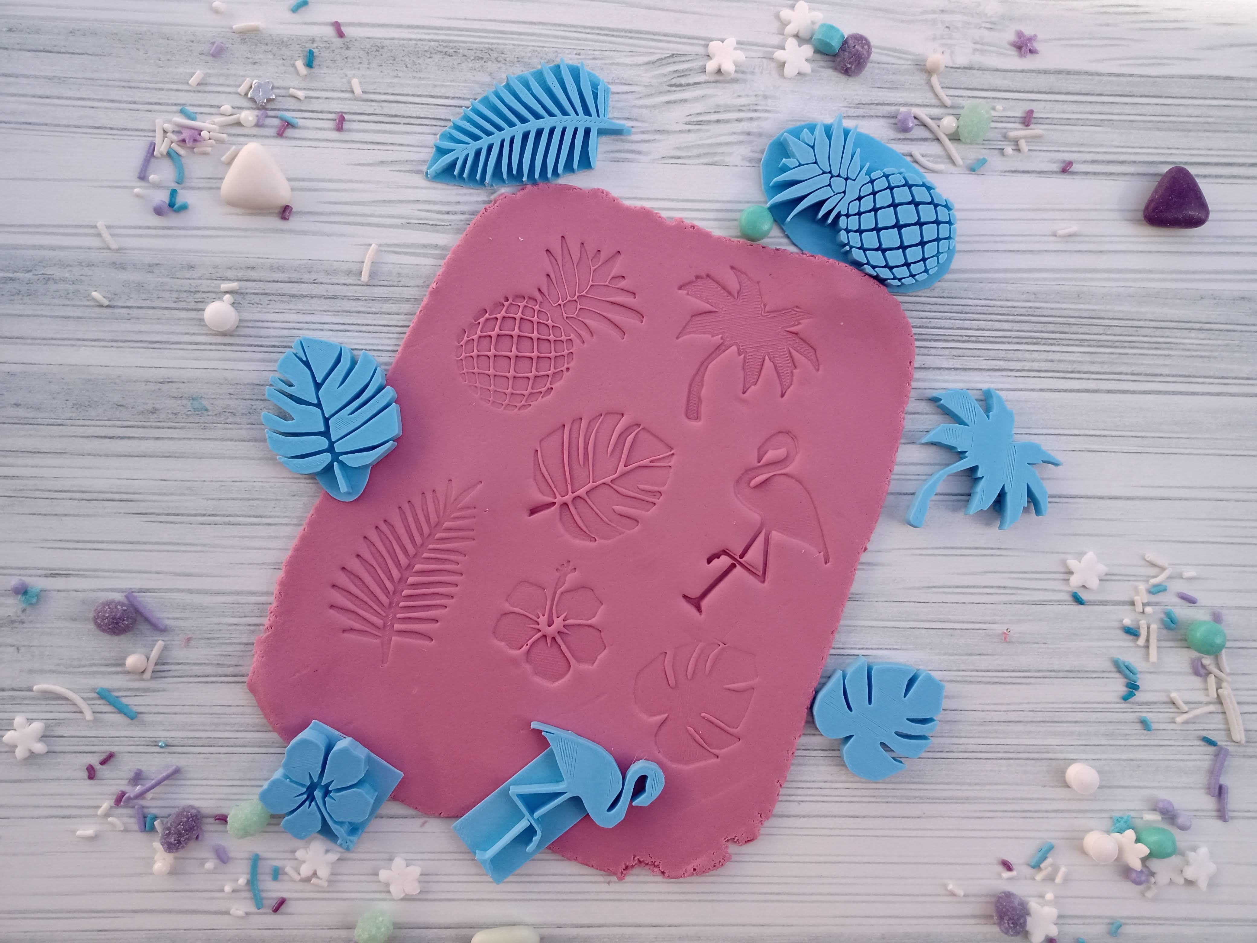 Combo x 12 sets sellos Stamp Pasta  3D print model_1