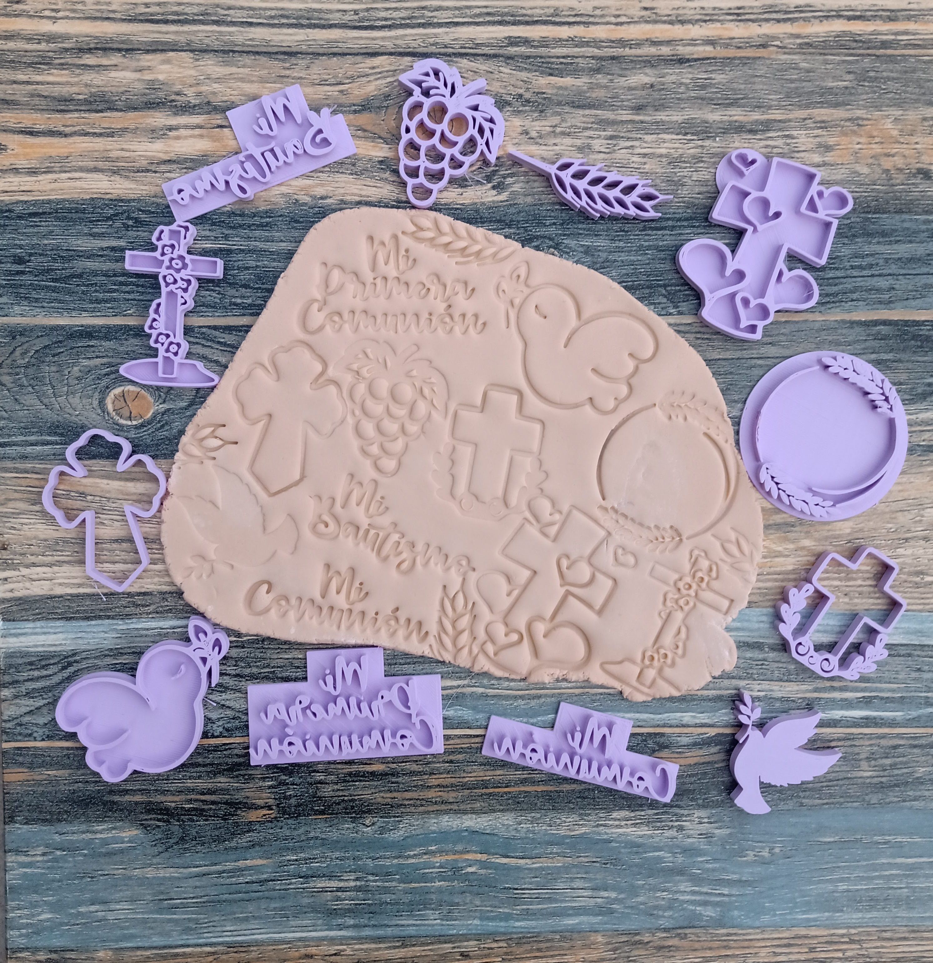 Combo x 12 sets sellos Stamp Pasta  3D print model_6