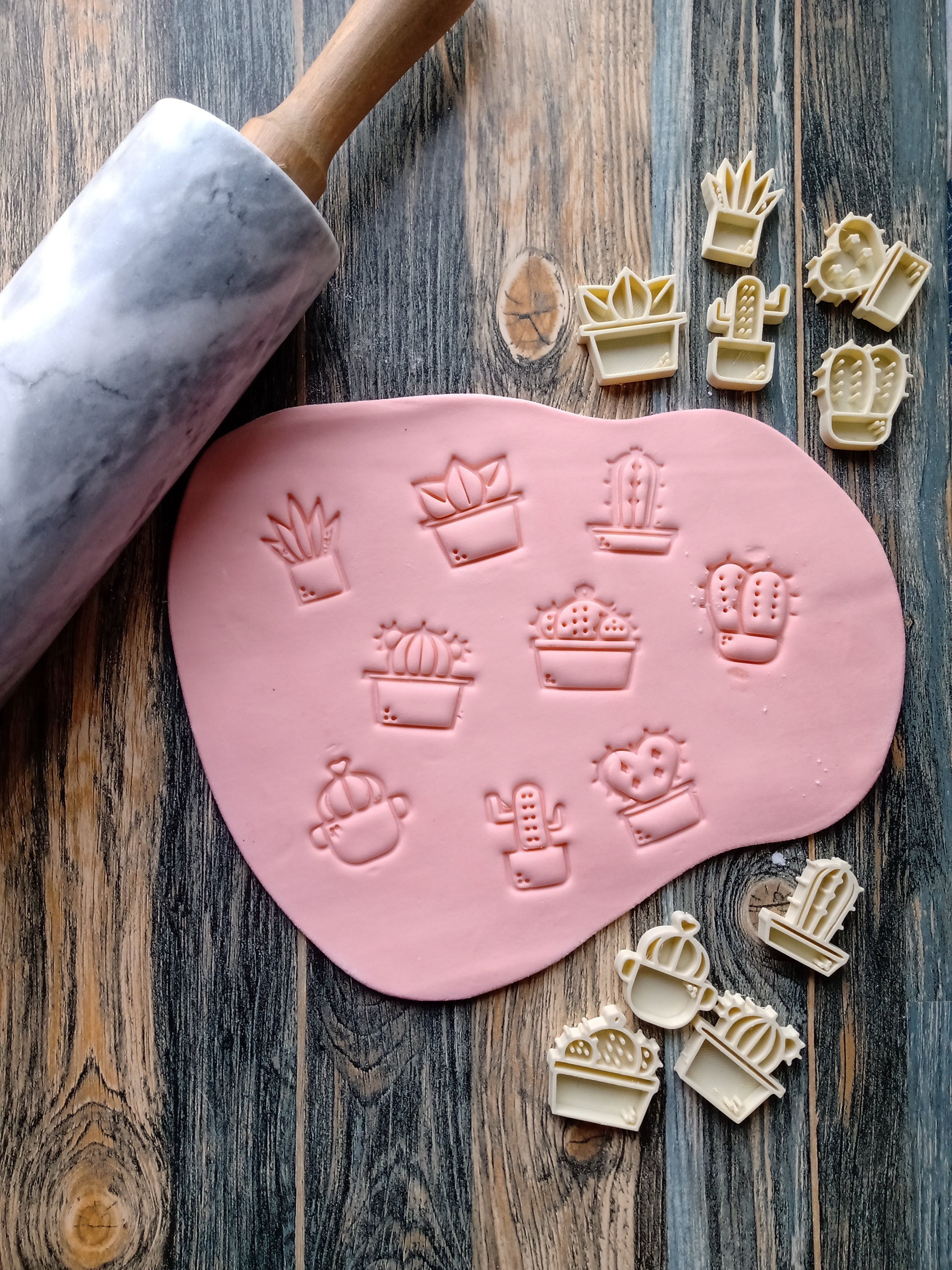 Combo x 12 sets sellos Stamp Pasta  3D print model_7