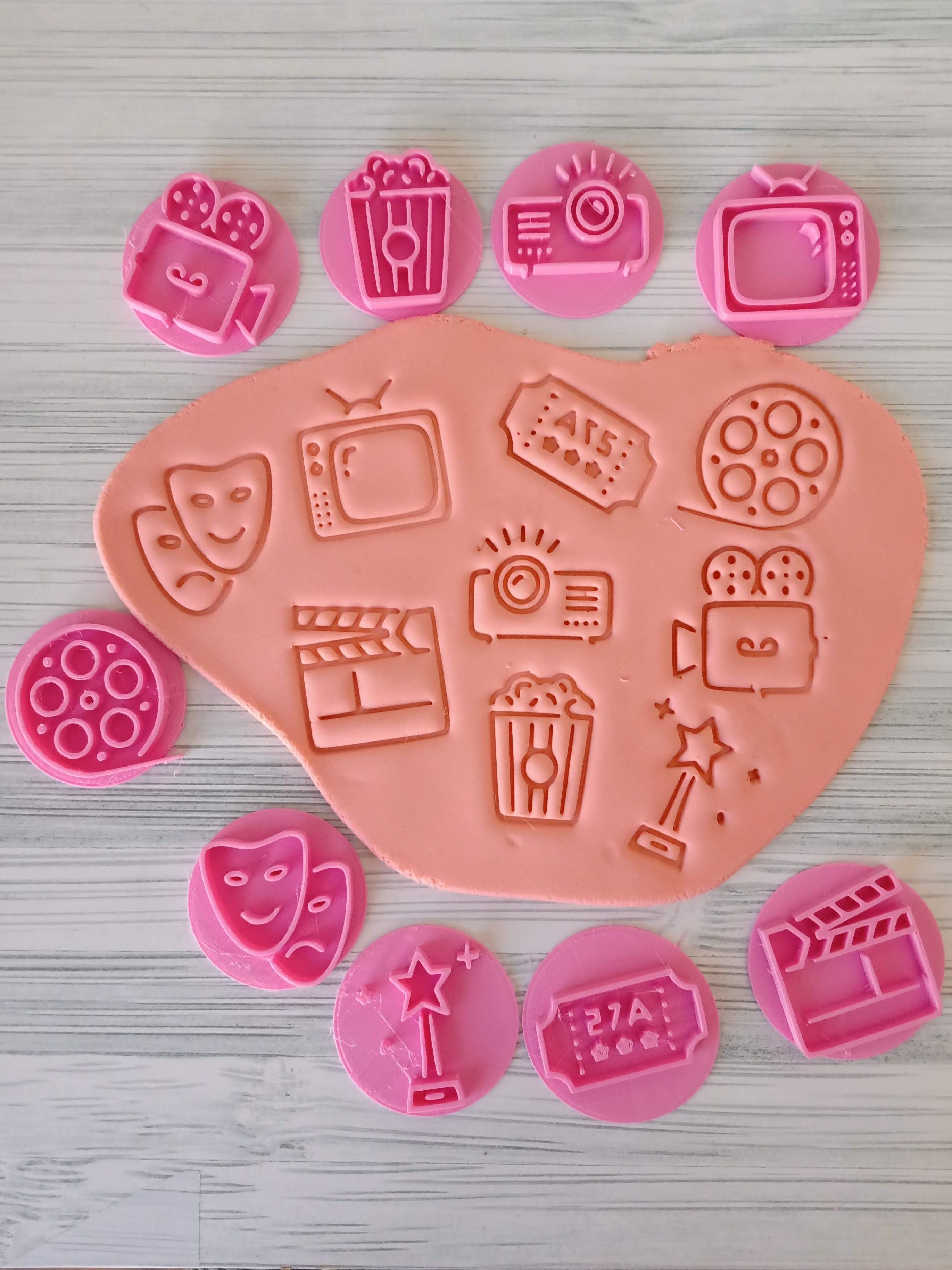 Combo x 12 sets sellos Stamp Pasta  3D print model_4