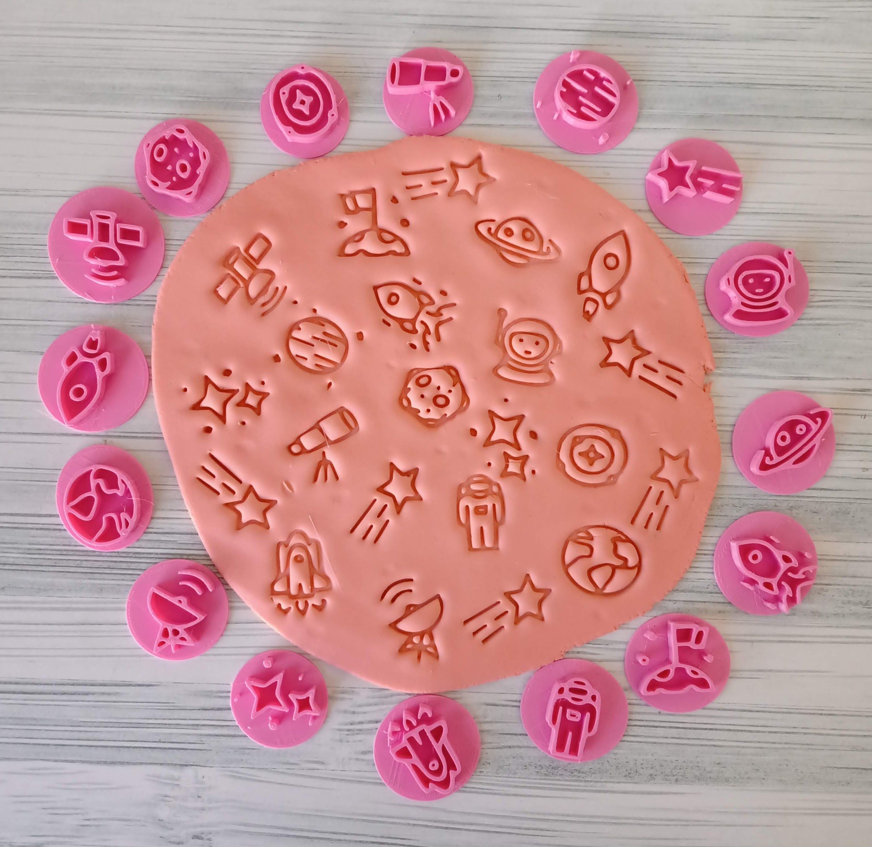 Combo 12 Set Sello Stamp Florales Boda Hojas Plantas 3D print model_6