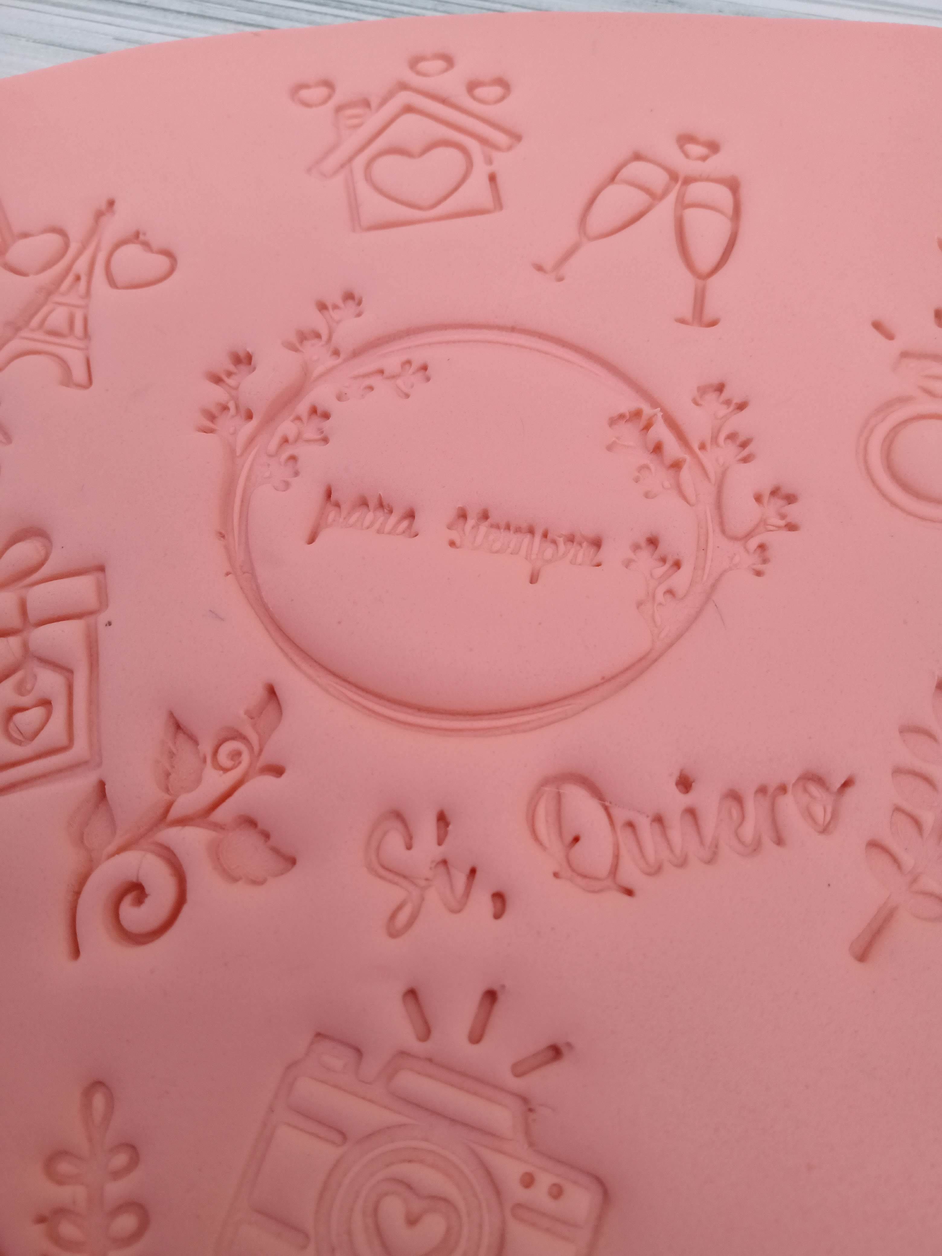 Combo 12 Set Sello Stamp Florales Boda Hojas Plantas 3D print model_8