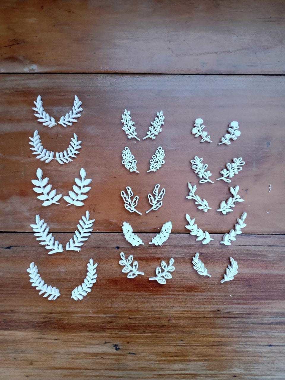 Combo 12 Set Sello Stamp Florales Boda Hojas Plantas 3D print model_10