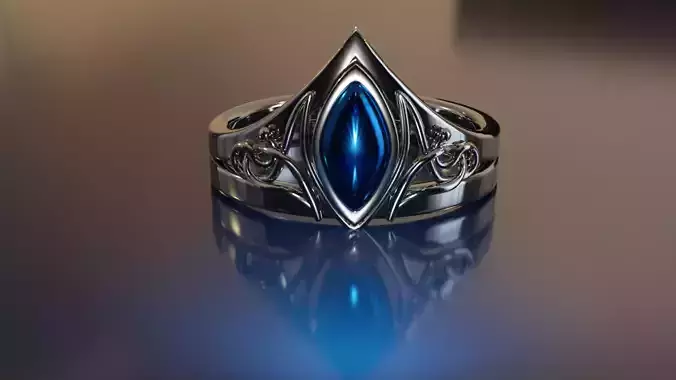 Gothic Ring 02 3D print model