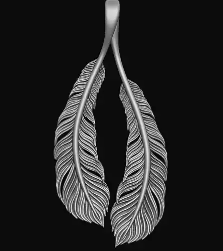 Feather pendant
