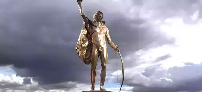 Sun God Apollo Torch bearer