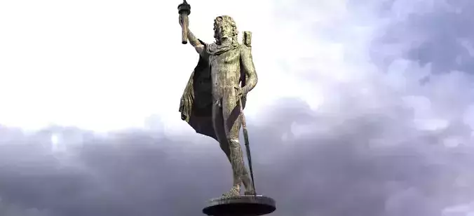 Dark Sun God Apollo Torch bearer 