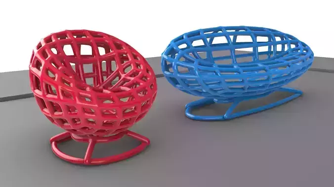 Skeleton Sofa and Couch 3D model
