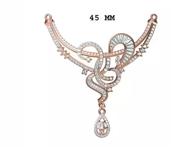 Women Necklace Pendant STL JCD Details