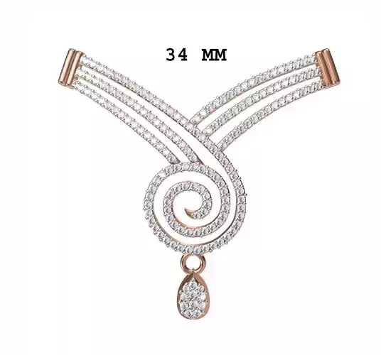 Women Necklace Pendant STL JCD Details
