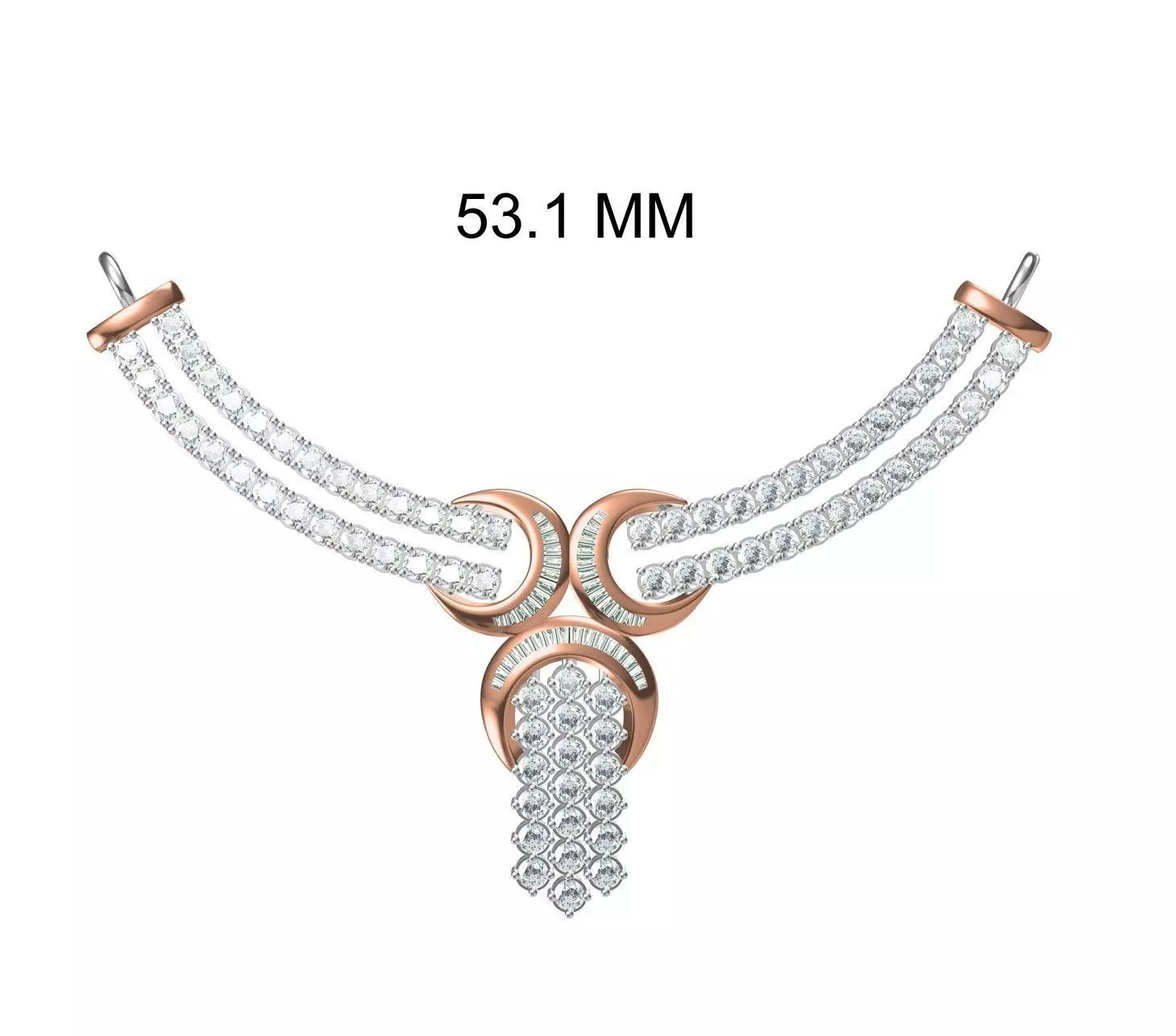 Women Necklace Pendant STL JCD Details 3D print model