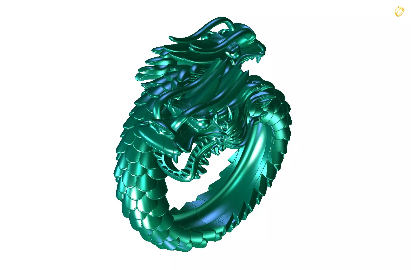 Dragon ring 3D print model