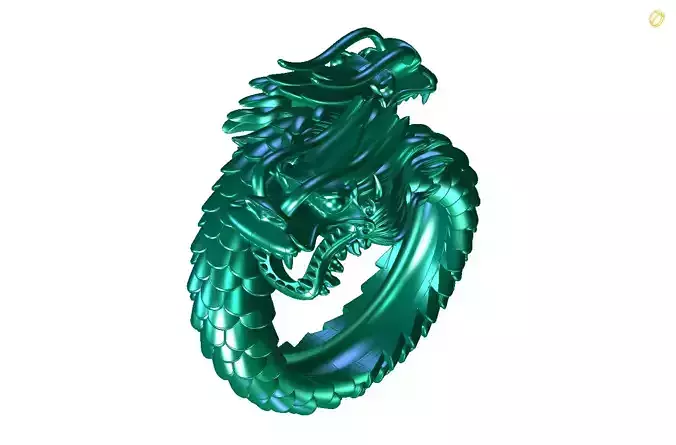 Dragon ring 3D print model