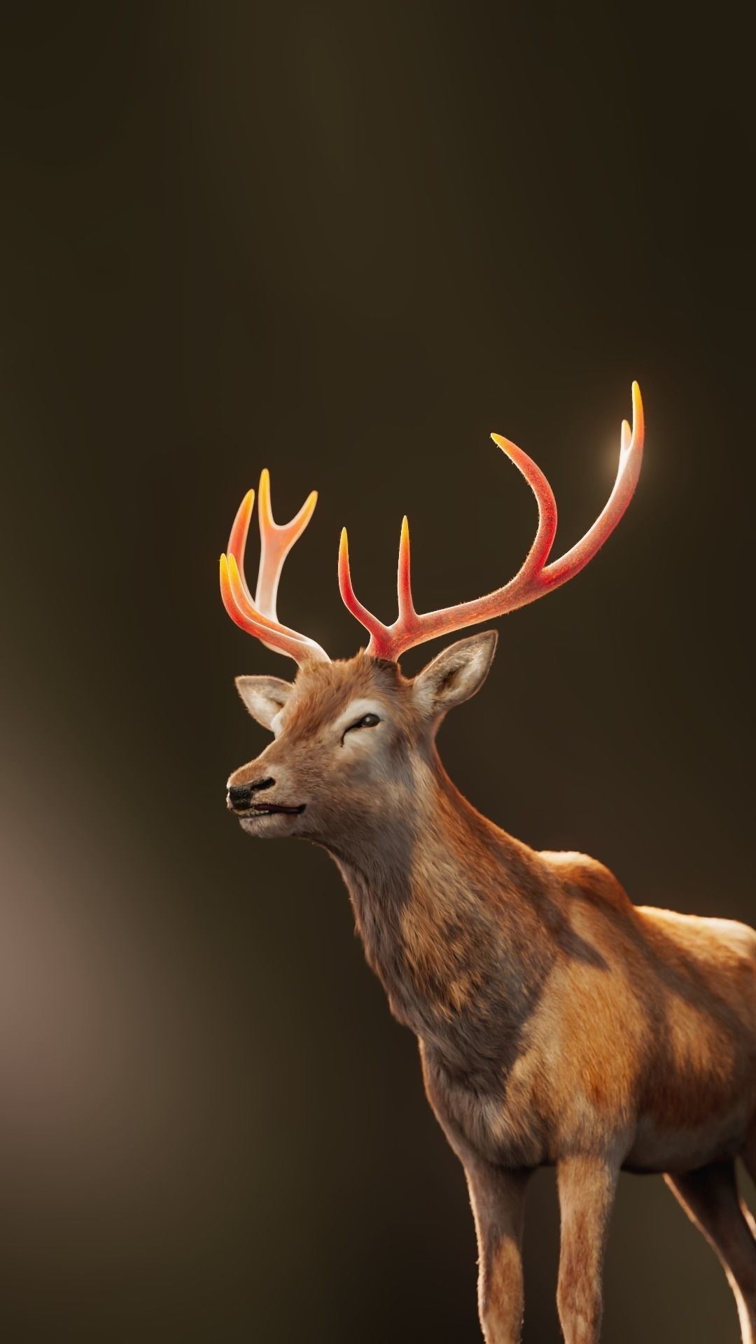 Deer xgen fur 3D model_1