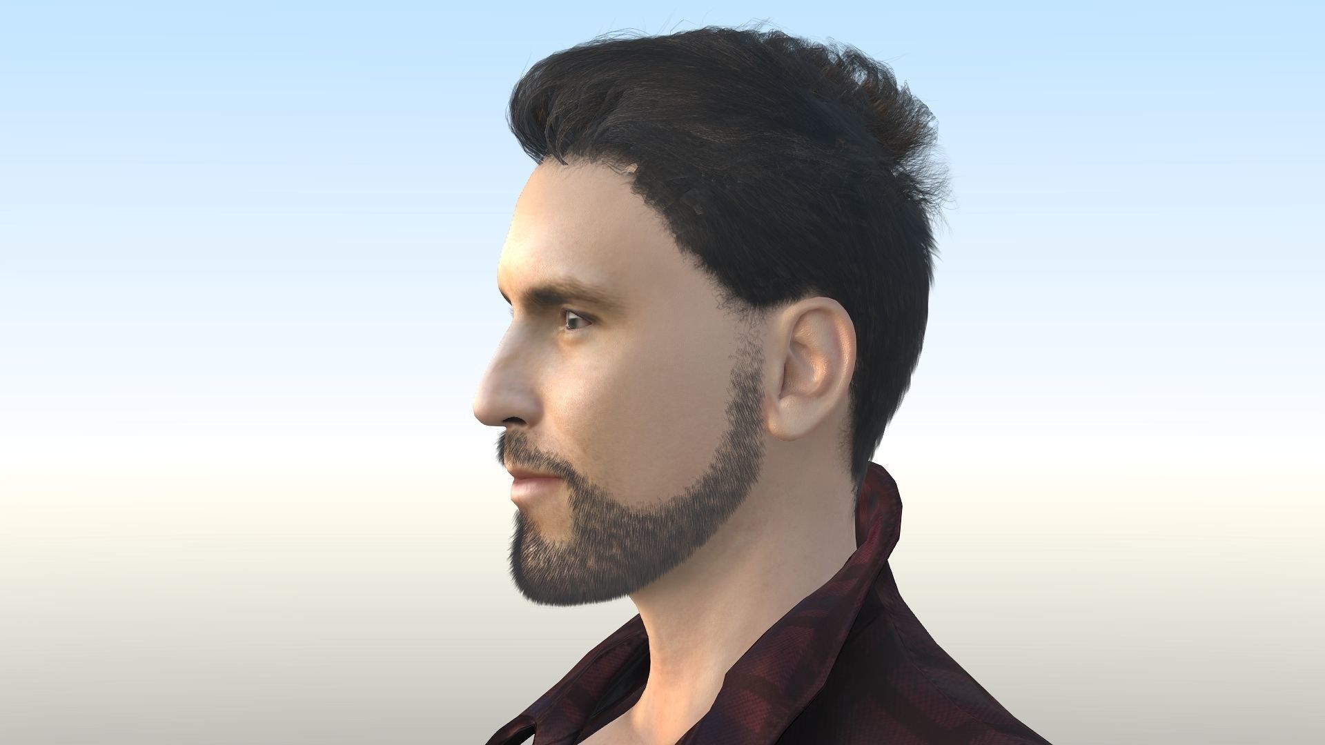 Ryan Reynolds  Low-poly 3D model_21