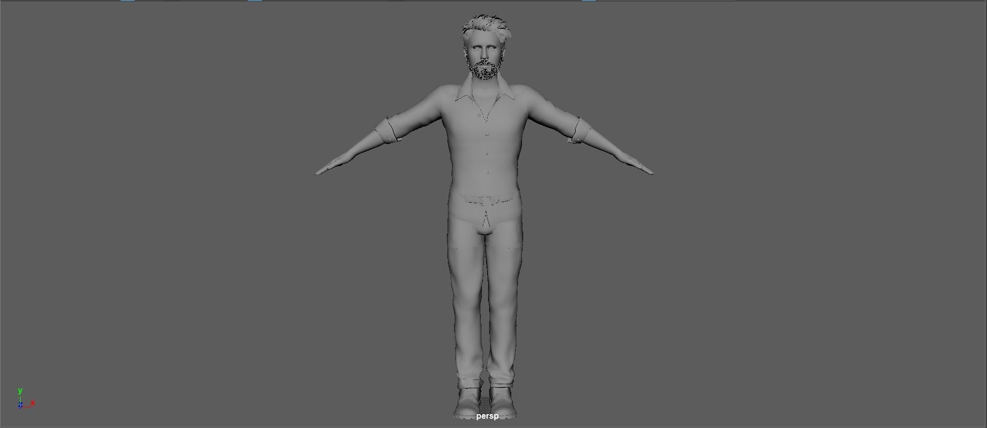 Ryan Reynolds  Low-poly 3D model_25