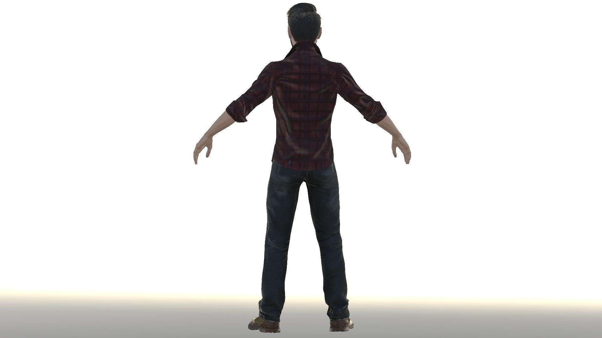 Ryan Reynolds  Low-poly 3D model_3