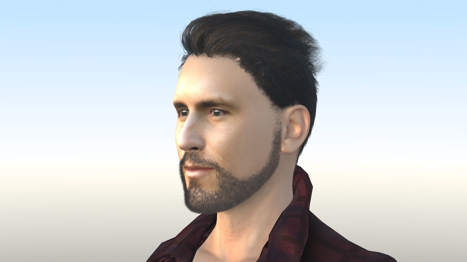 Ryan Reynolds  Low-poly 3D model_22