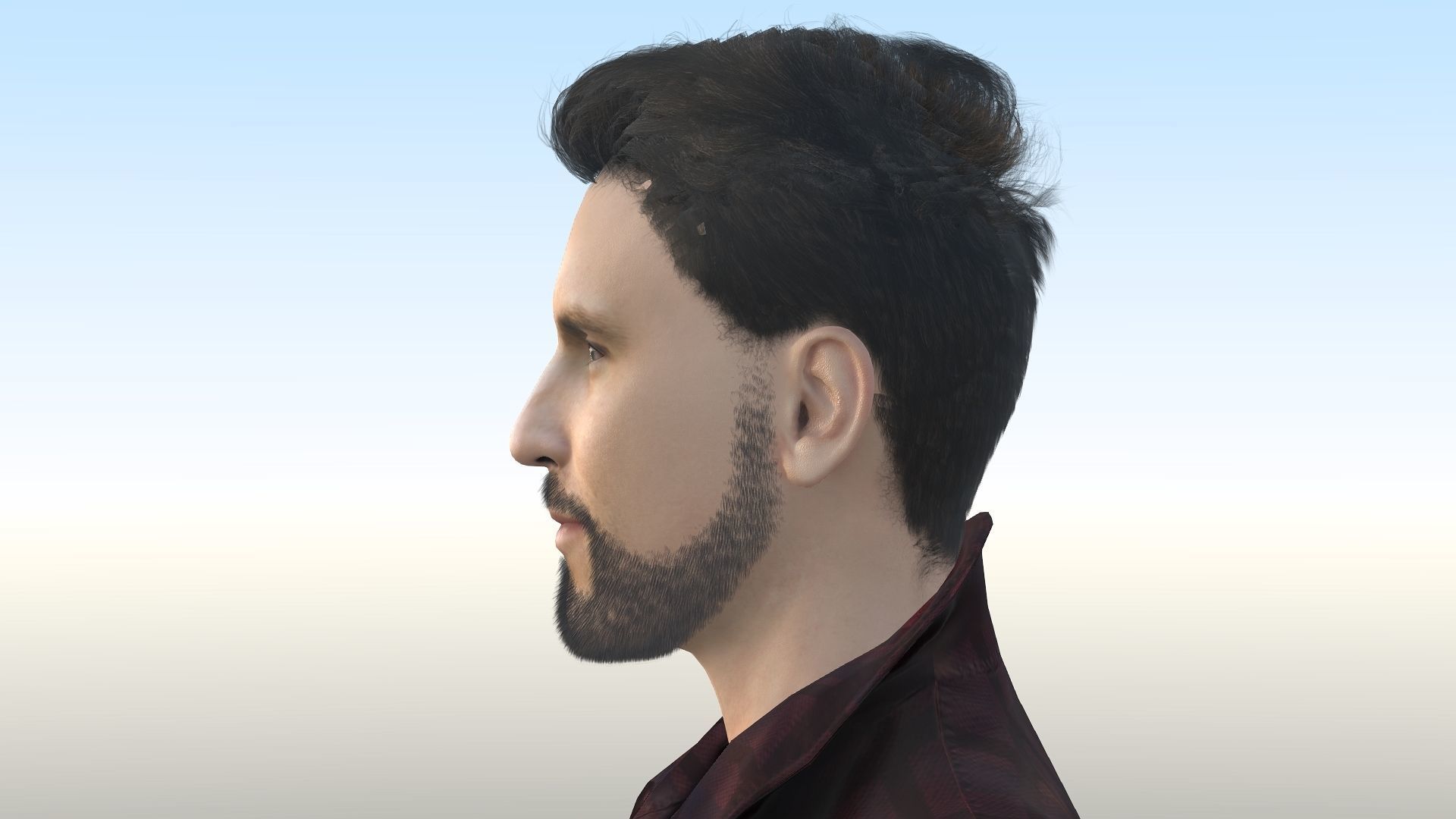 Ryan Reynolds  Low-poly 3D model_20