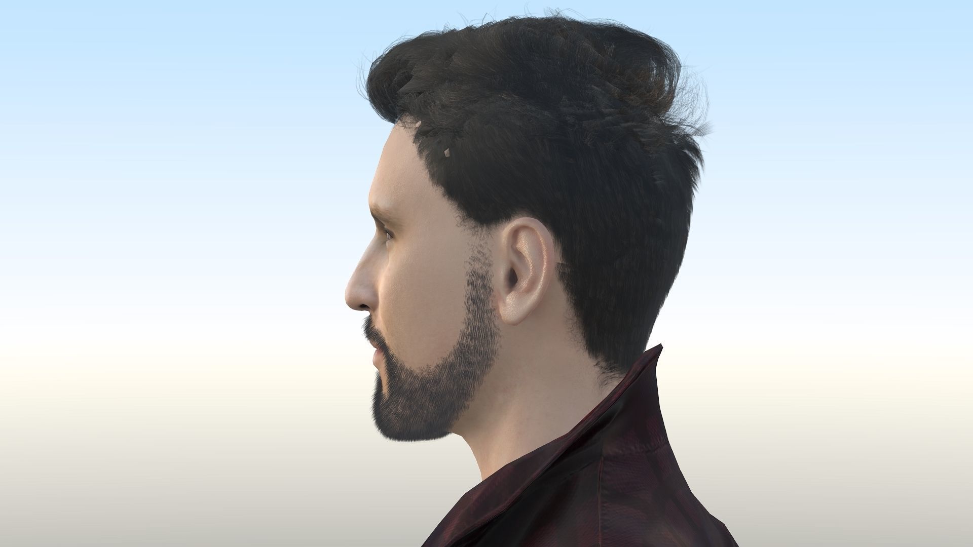 Ryan Reynolds  Low-poly 3D model_19