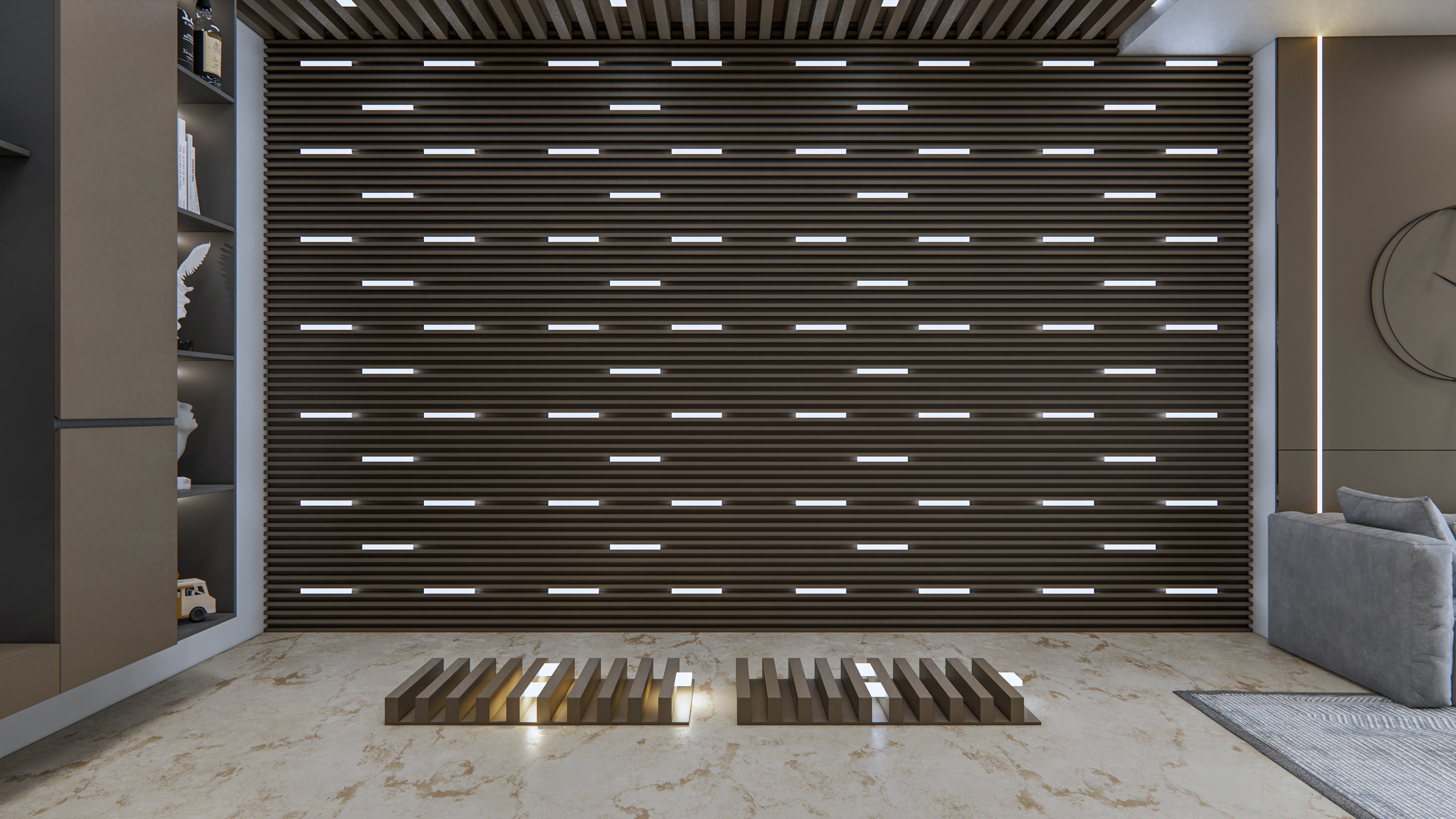 Wall decorative light 3d panel Free 3D model_5