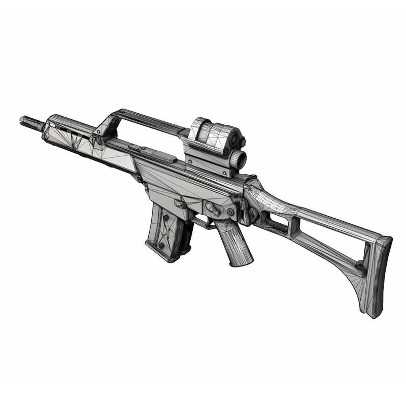 G36 Assault Rifle 3D model_9