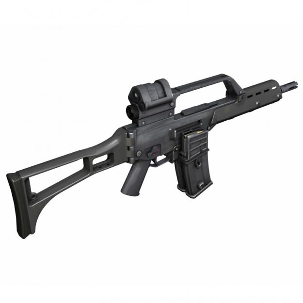 G36 Assault Rifle 3D model_2