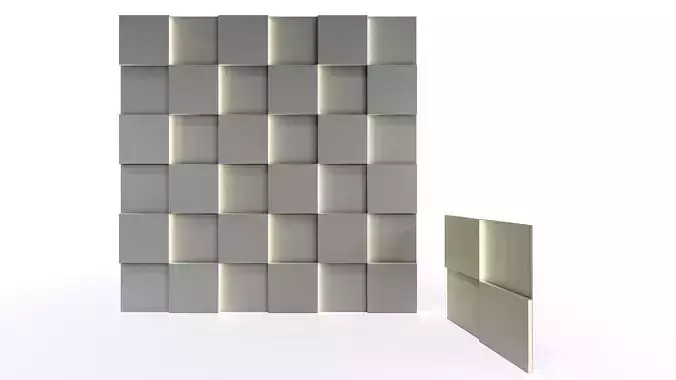 Wall decorative light 3d panel 