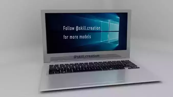 Laptop 3D Model Asset 3D model