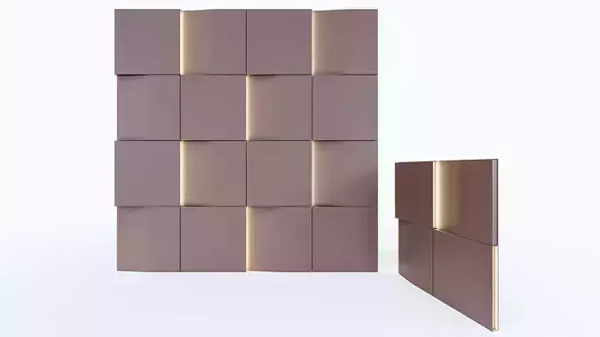 Wall decorative light 3d panel 