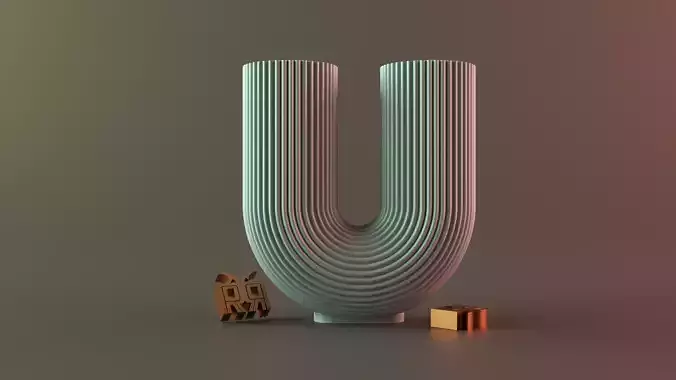 U-Shape Ribbed Curl Pillar