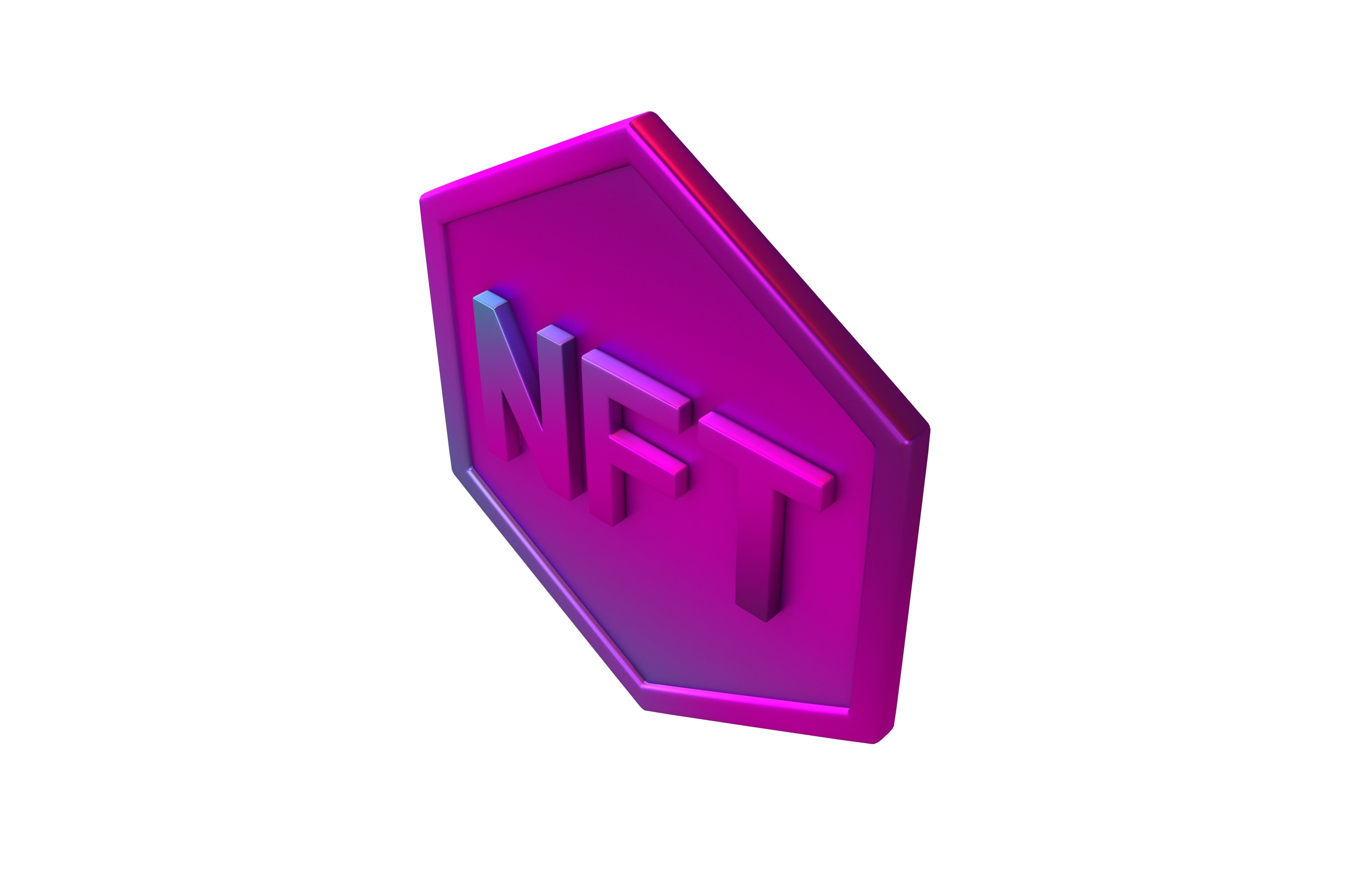 NFT Icon v4 006 Low-poly 3D model_2