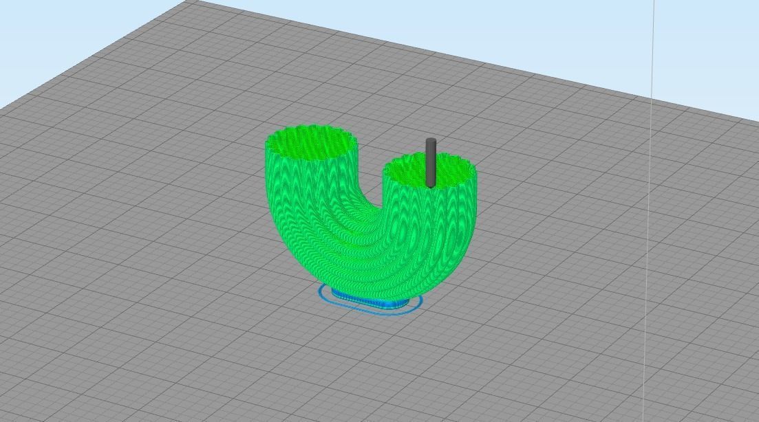  U-Shape Ribbed Curl Vase 3D print model_7