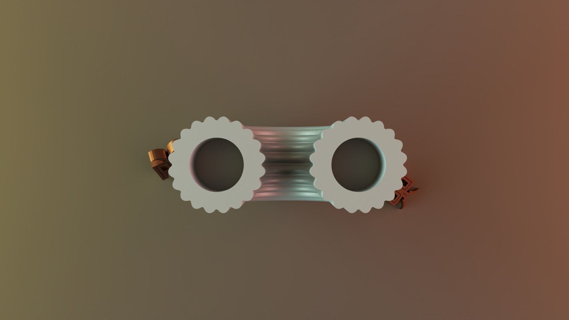  U-Shape Ribbed Curl Vase 3D print model_5