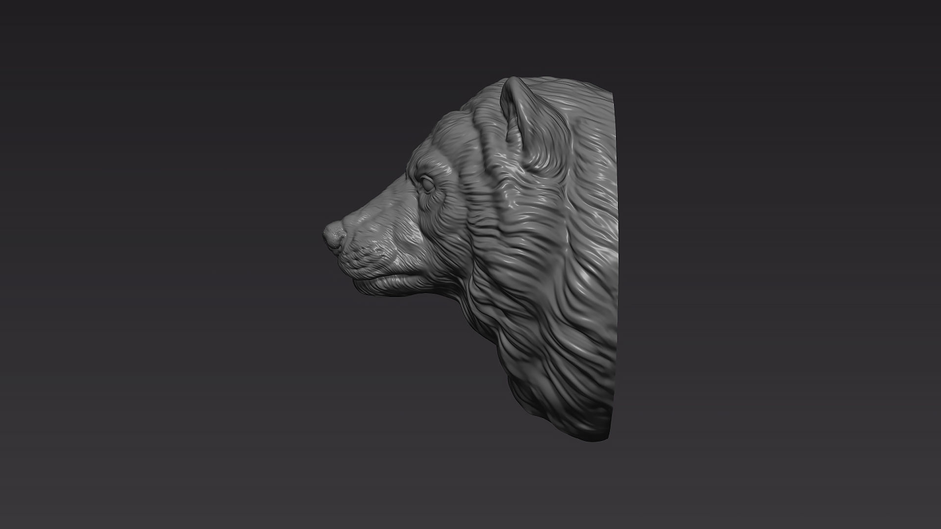 Wolverine head 3D print model_5