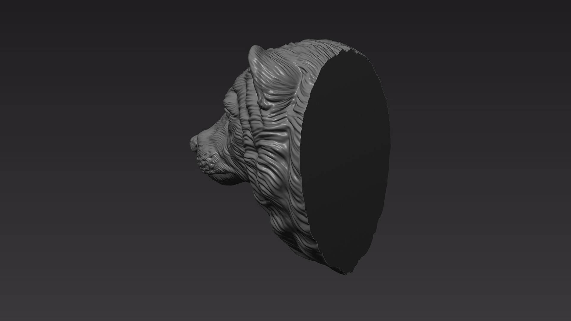 Wolverine head 3D print model_6