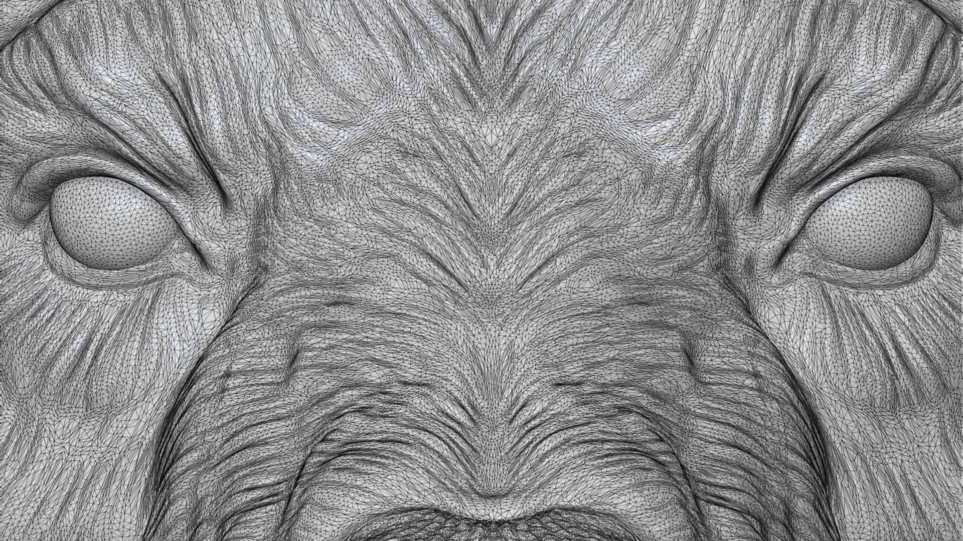 Wolverine head 3D print model_16