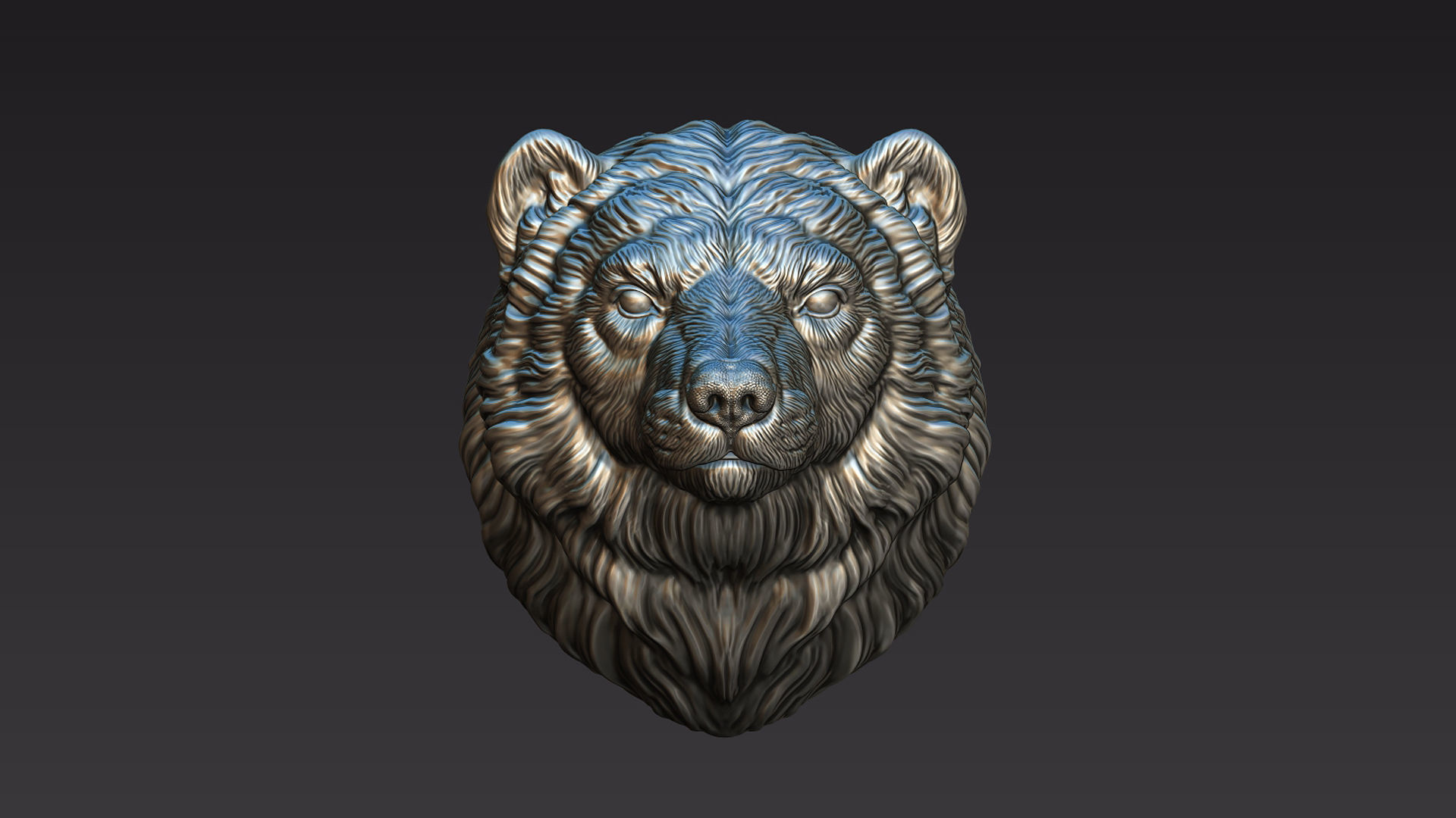 Wolverine head 3D print model_7