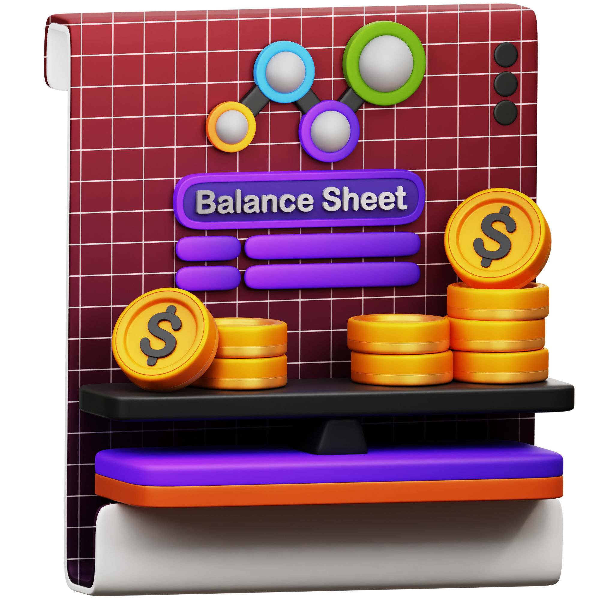 Recession Icon Pack 3D Model Low-poly 3D model_13